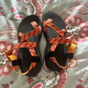 Orange Patterned Chacos Size 8.5/9